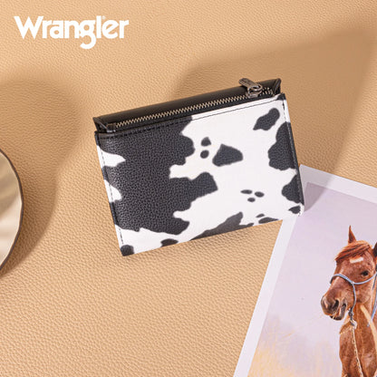 Wrangler Tri-Fold Wallet - Cow Brown or Black