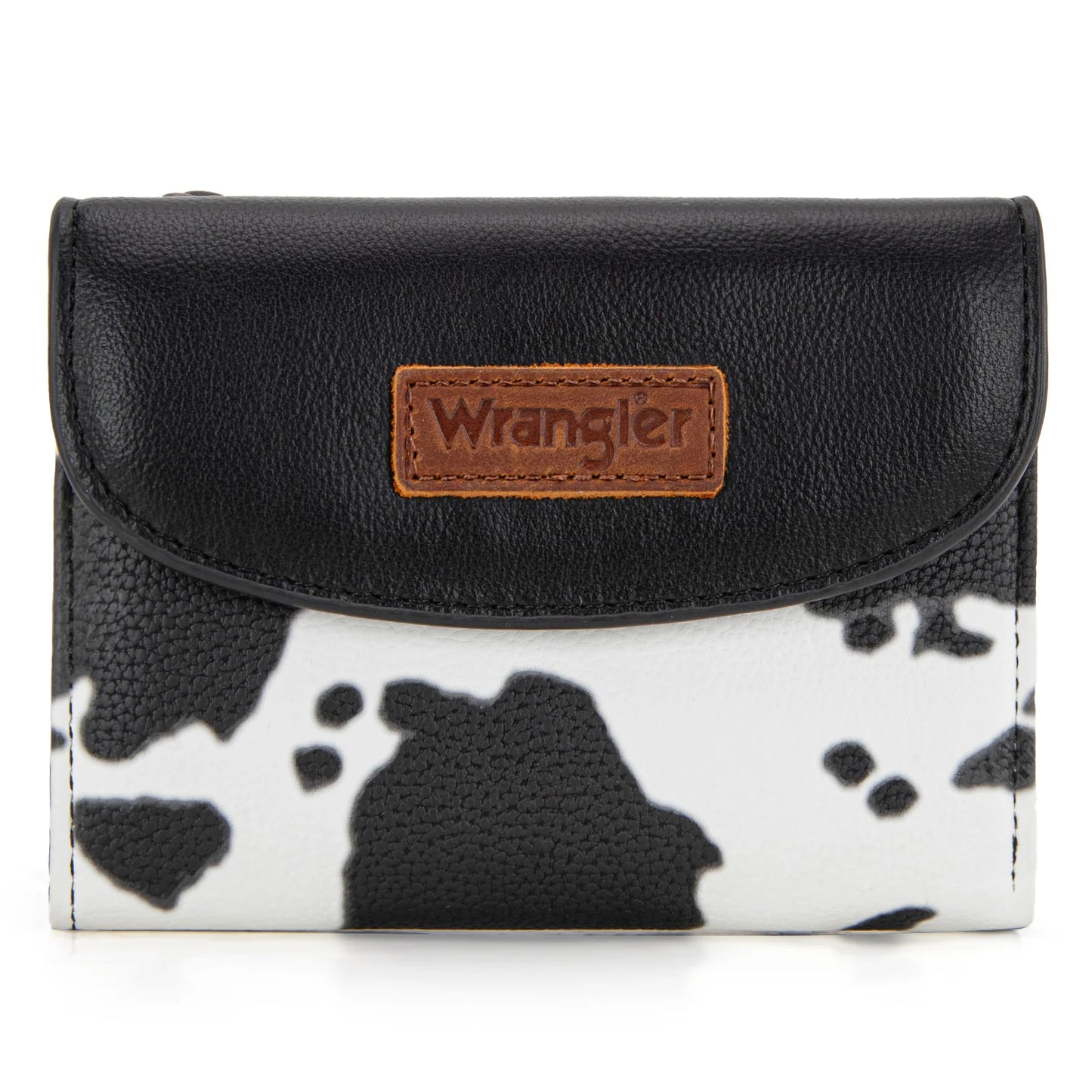 Wrangler Tri-Fold Wallet - Cow Brown or Black