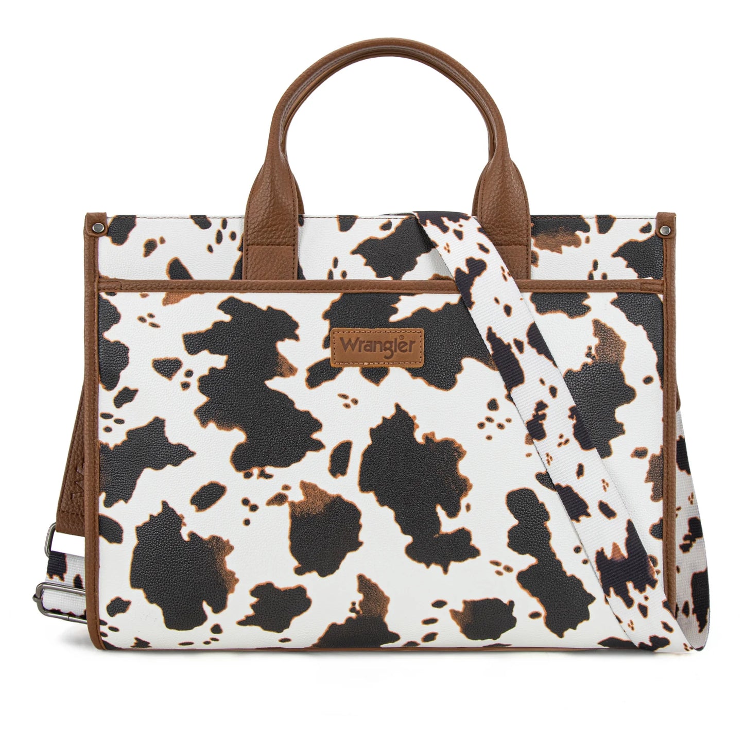Wrangler Carry-All Large Tote Work Tote /Crossbody - Cow-Brown