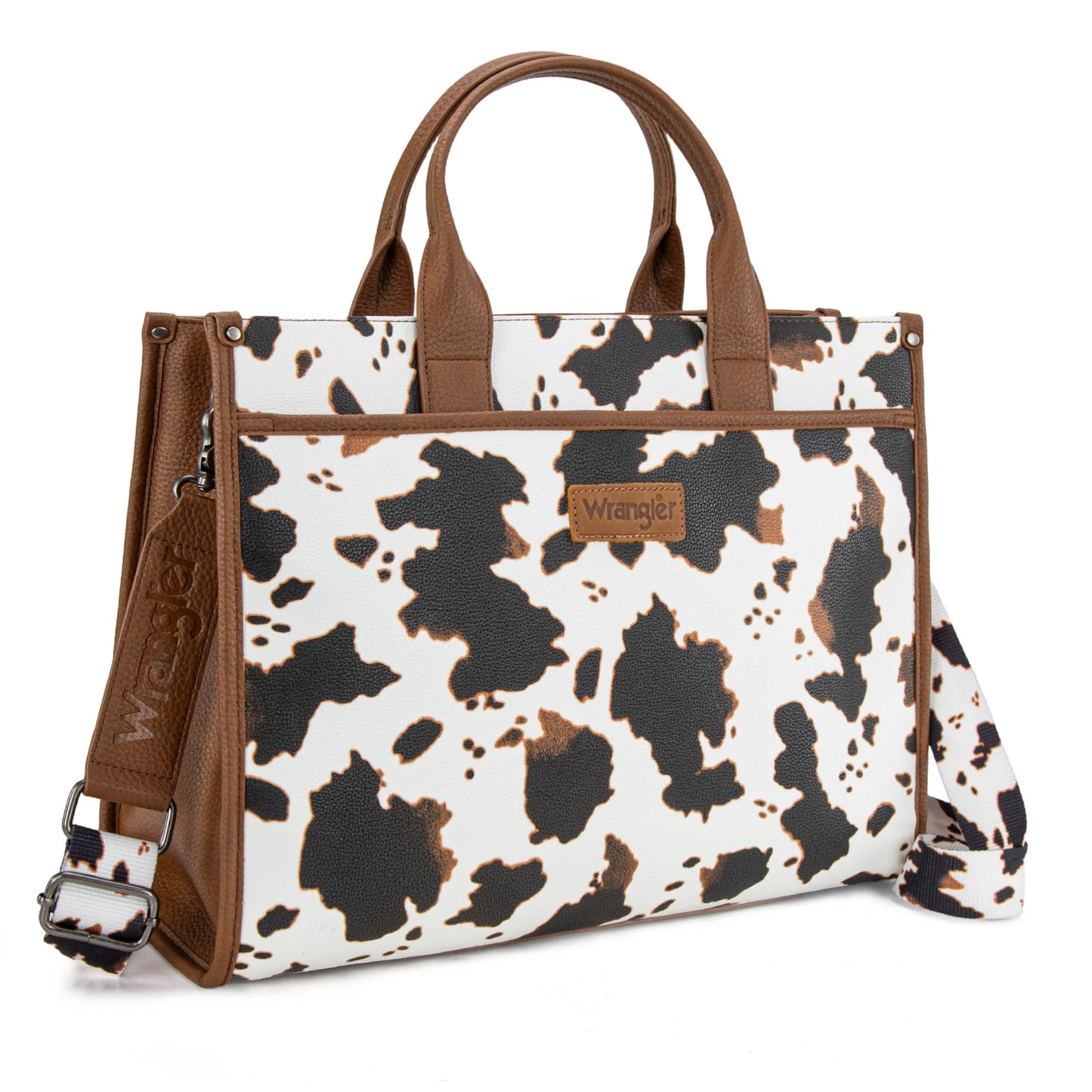 Wrangler Carry-All Large Tote Work Tote /Crossbody - Cow-Brown