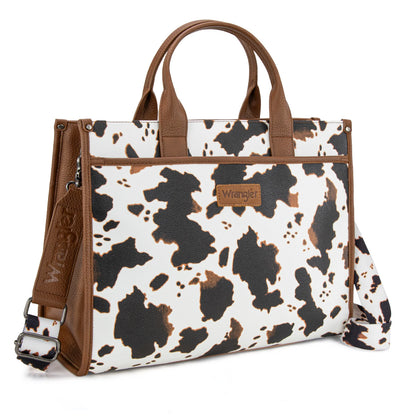 Wrangler Carry-All Large Tote Work Tote /Crossbody - Cow-Brown
