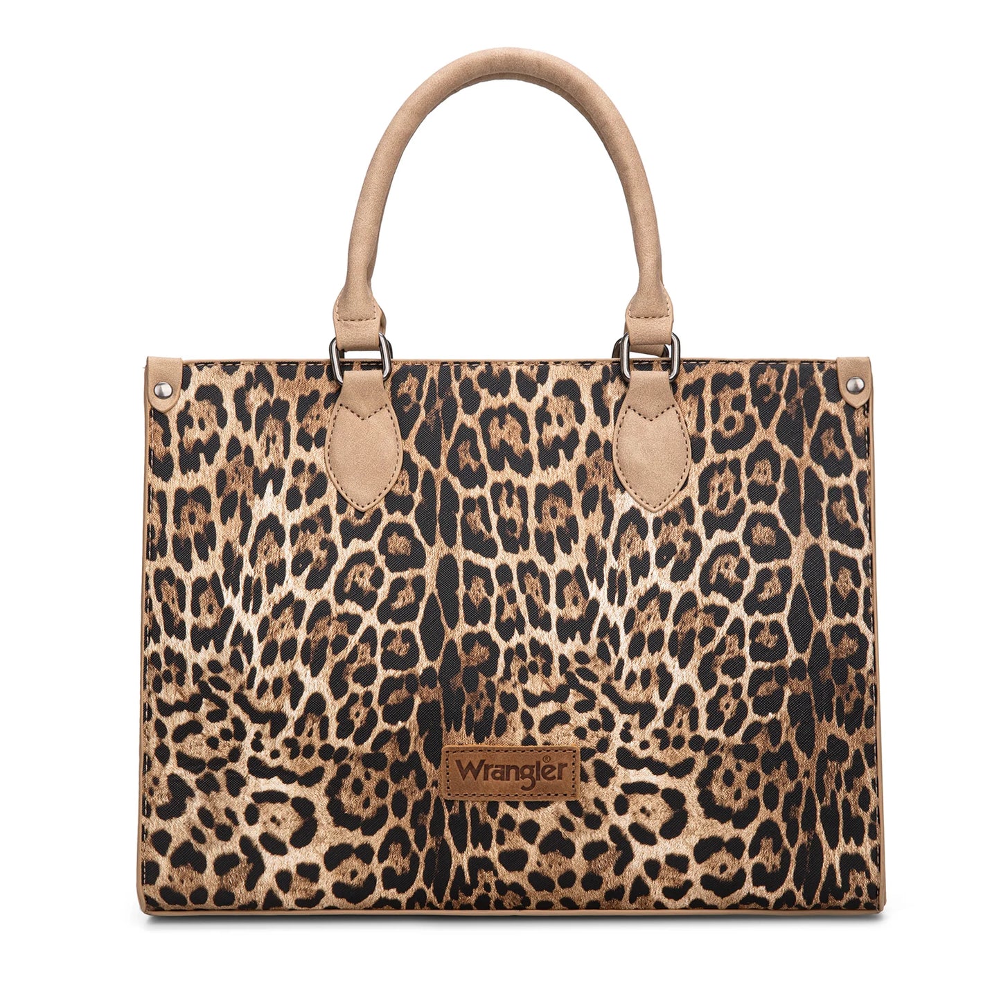 Wrangler Leopard Print Wide Tote Bag/Crossbody