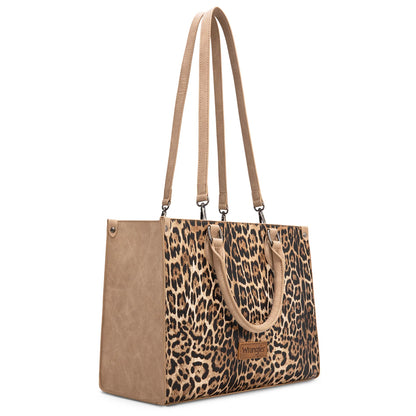 Wrangler Leopard Print Wide Tote Bag/Crossbody