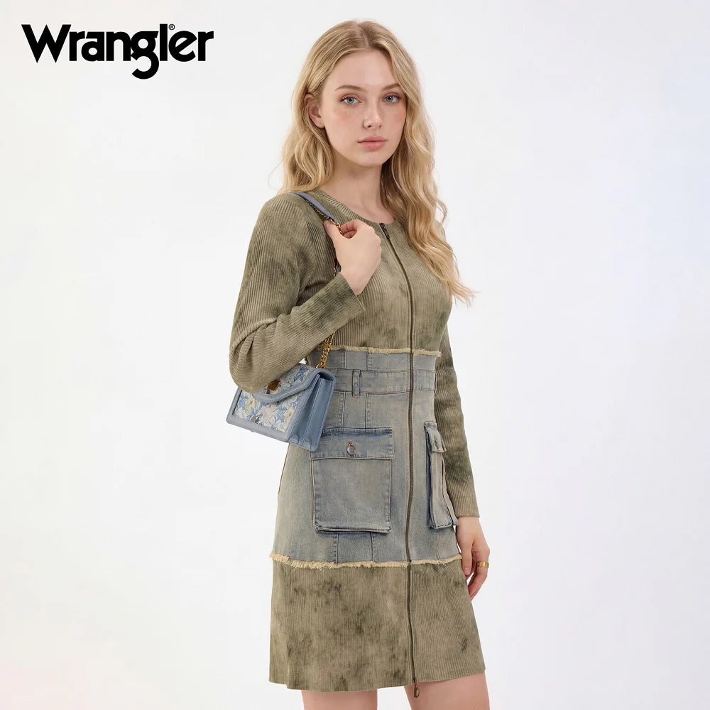 Wrangler Floral Chain Crossbody Bag – Jean & Tan
