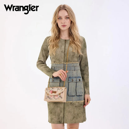 Wrangler Floral Chain Crossbody Bag – Jean & Tan