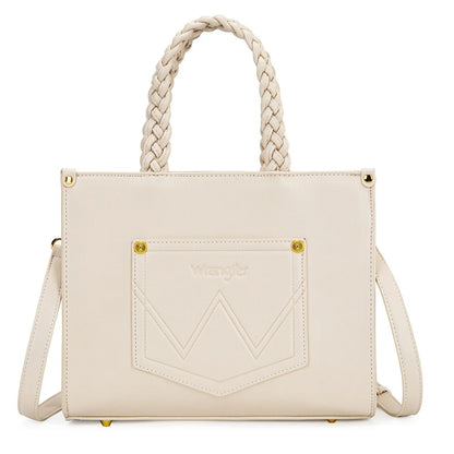 Wrangler Floral Print Braided Tote Bag