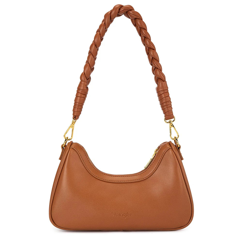 Wrangler Prairie Bloom Braided Hobo Bag – Brown