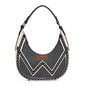 Wrangler Dark Jean Chevron Hobo Shoulder Bag