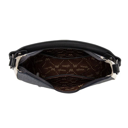 Wrangler Dark Jean Chevron Hobo Shoulder Bag