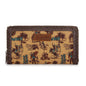Wrangler Vintage Retro Cowboy Cool Print Wallet - Dark Yellow