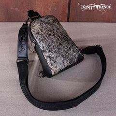 Trinity Ranch Genuine Hair-On Cowhide Collection Sling Bag