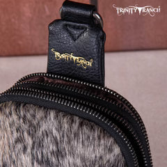 Trinity Ranch Genuine Hair-On Cowhide Collection Sling Bag