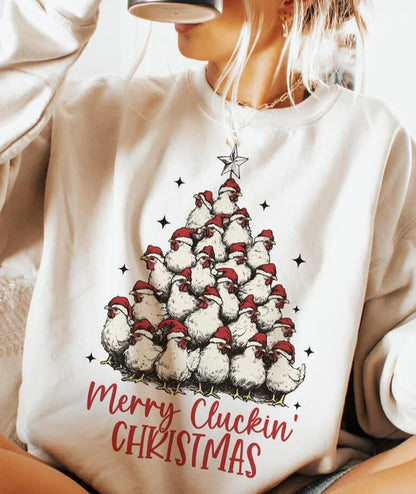 Merry Cluckin' Christmas Sweater