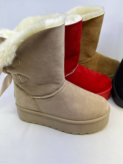 Winter Moon Boots with Bows