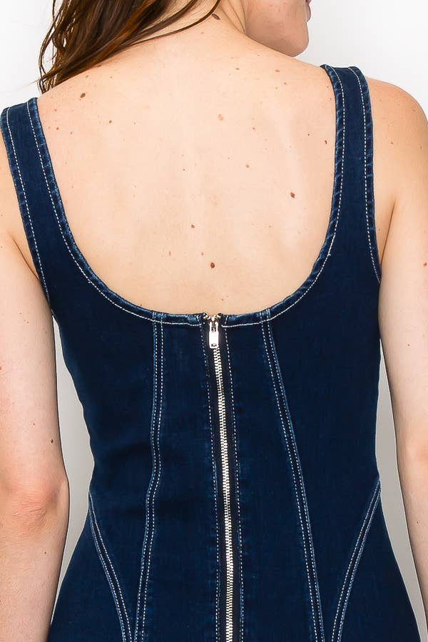 The Midnight Rodeo Denim Mini Dress