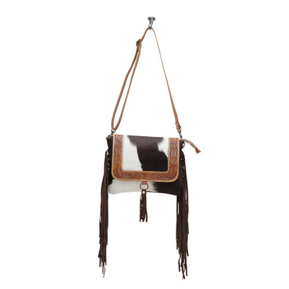 Alina Hand-Tooled Cow Hide Bag