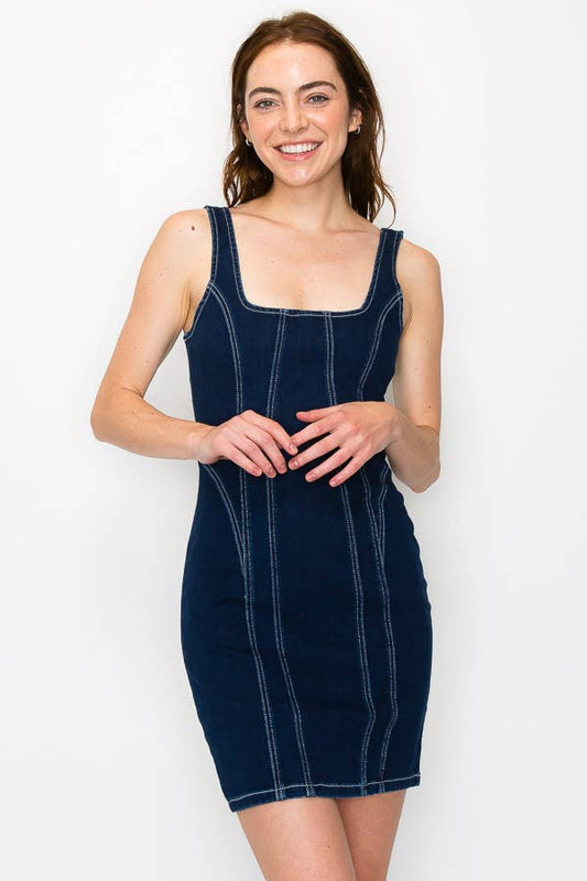 The Midnight Rodeo Denim Mini Dress