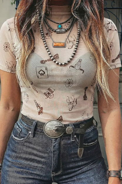 The Wild Card Mesh Top