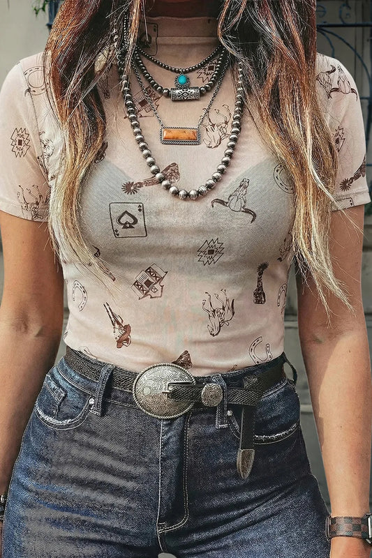 The Wild Card Mesh Top