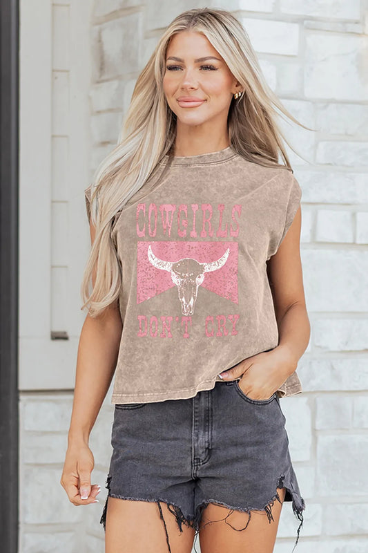 The Cowgirls Don’t Cry Vintage Tank