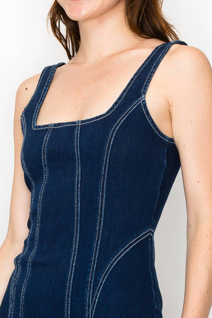 The Midnight Rodeo Denim Mini Dress