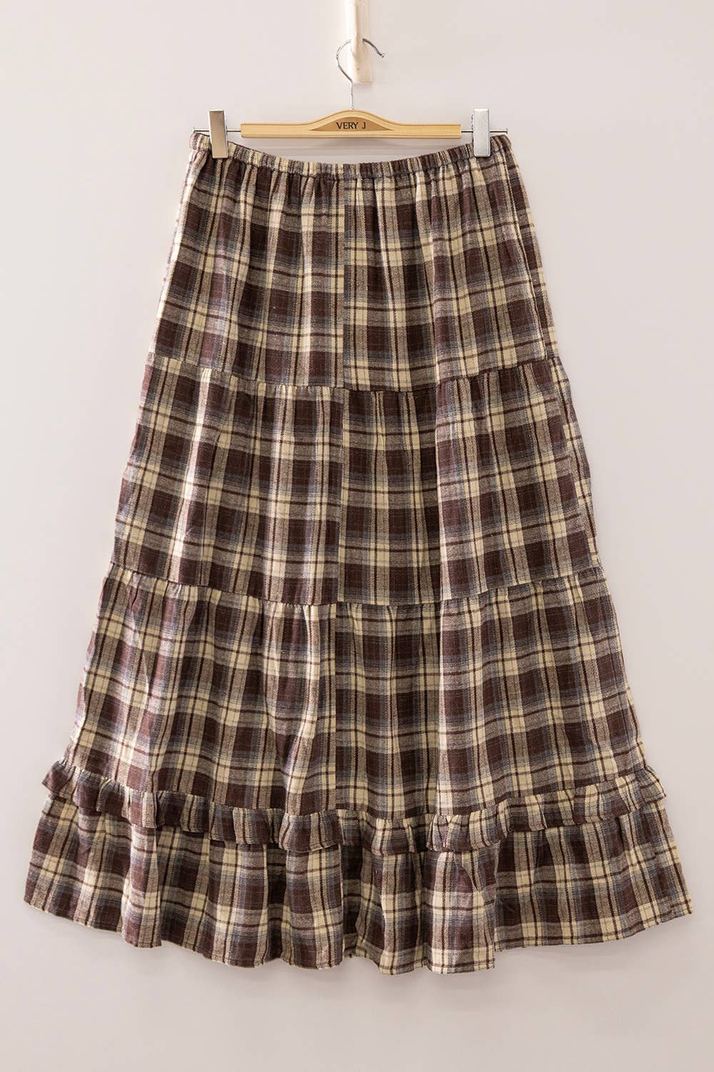The Autumn Trails Plaid Maxi Skirt
