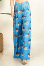 Western Running Horses Wide Leg Dress Pants