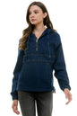 The Denim Hoodie Jacket - dark wash
