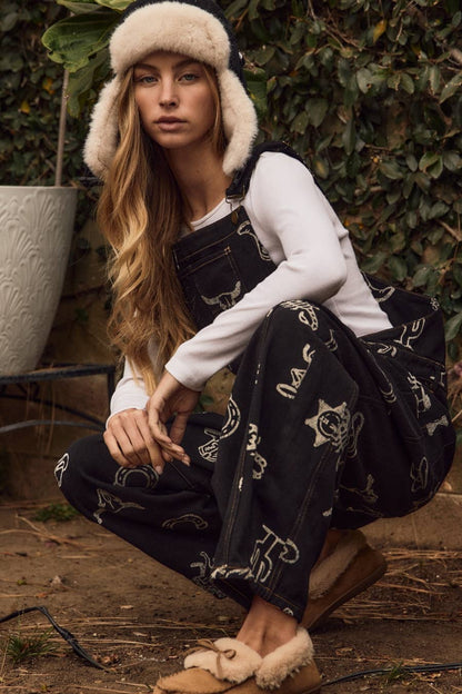 The Wild West Barrel Overalls
