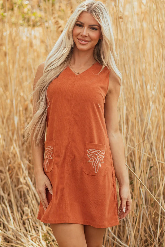 The Harvest Moon Corduroy Dress