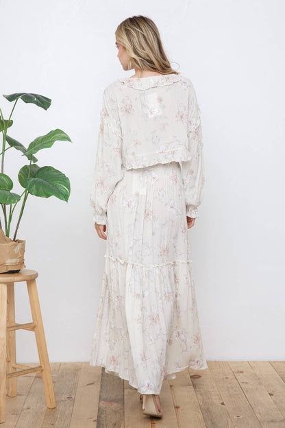 The Victoria Floral Ruffle Vacay Set