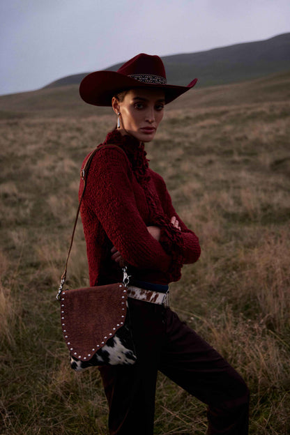 Myra Stonebrook Canvas & Hairon Bag