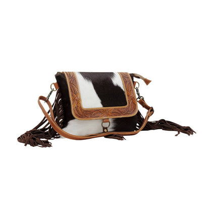 Alina Hand-Tooled Cow Hide Bag