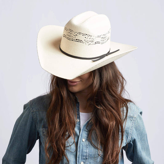 Bangora Straw Western Cowboy/Cowgirl Hat - Bozeman Style