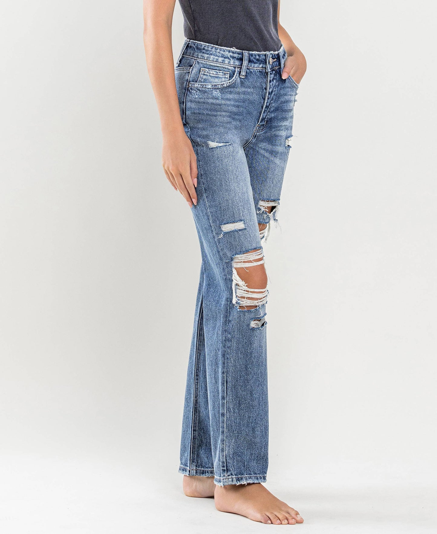 The Lowkey Legend Straight Leg Distressed Jeans