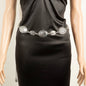 Western Abstract Pattern Concho Chain Belt
