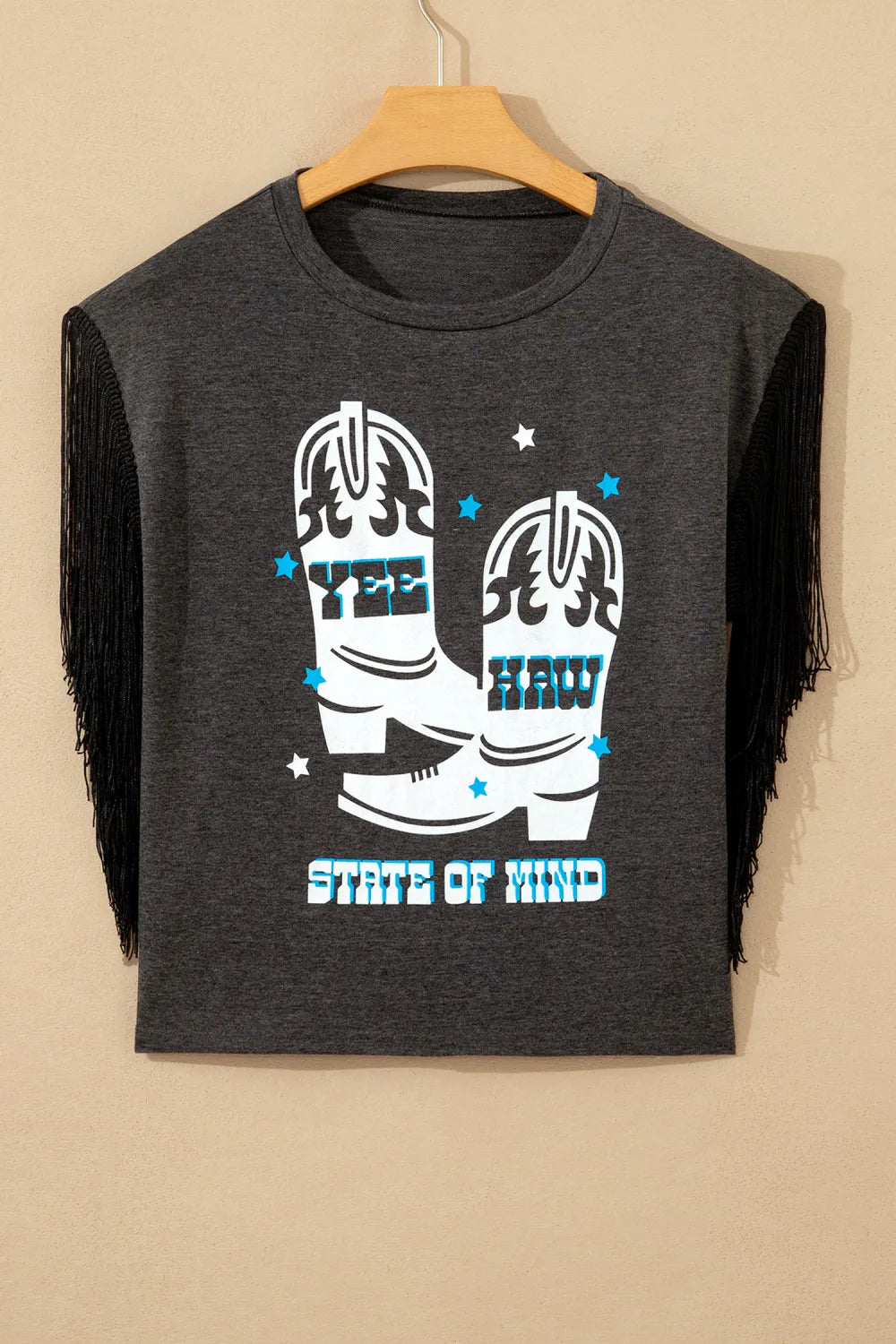 The Yee Haw State of Mind Fringe Tee