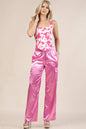 Pink Cow Print Corset Crop Top