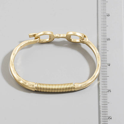 The Golden Snaffle Bit Bangle