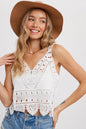 Seaside Lace Crochet Layering Top