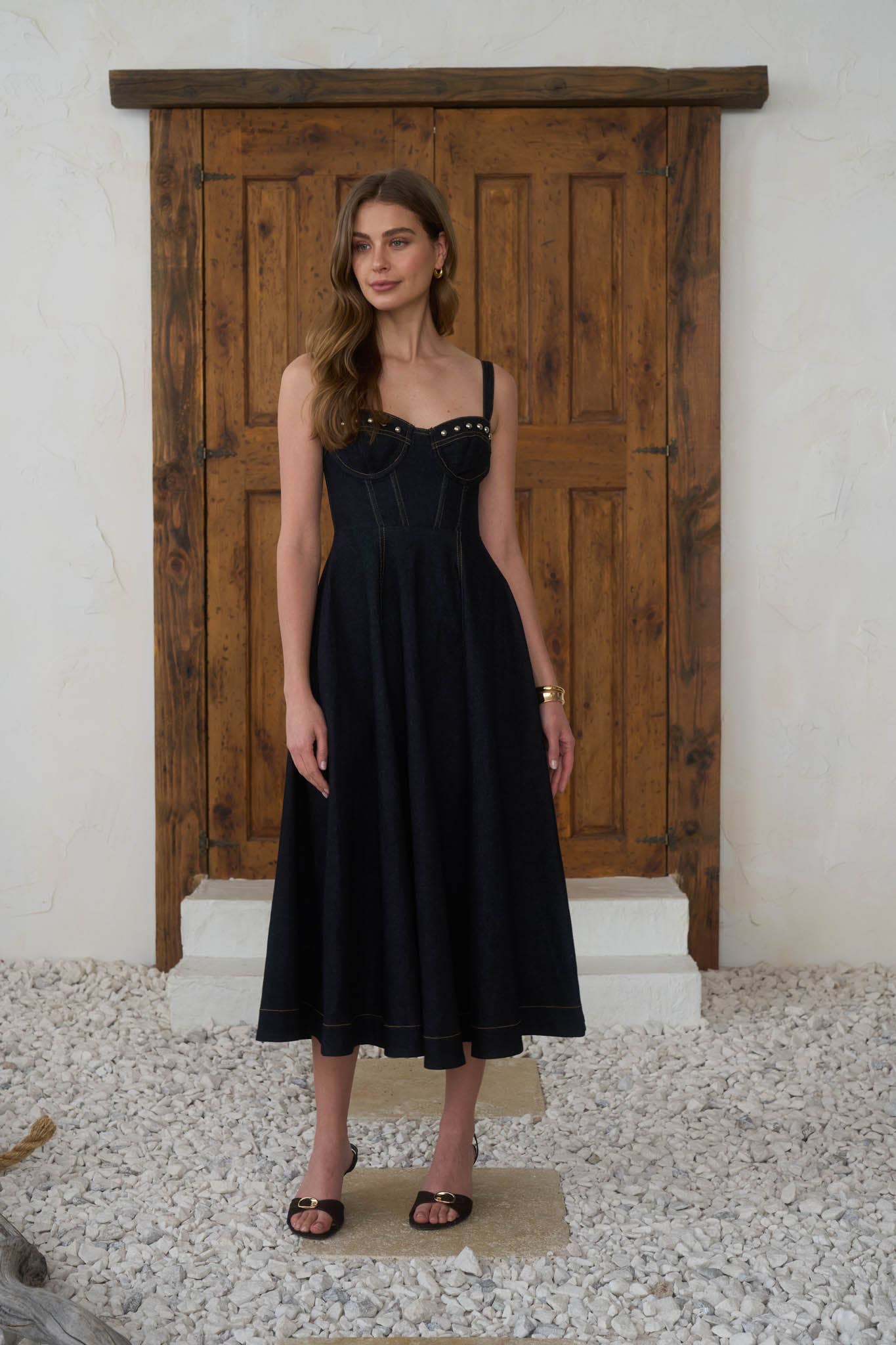 The Dark Horse Denim Midi Dress