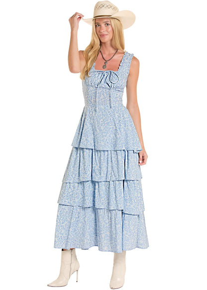 💙 The Bluebell Prairie Maxi Dress — Rock & Roll Denim