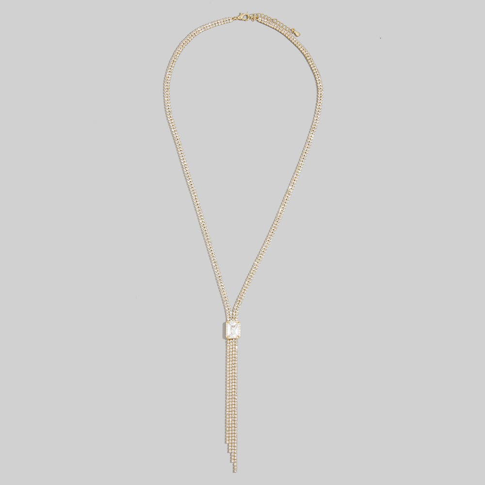 The Showgirl Sparkle Lariat Necklace