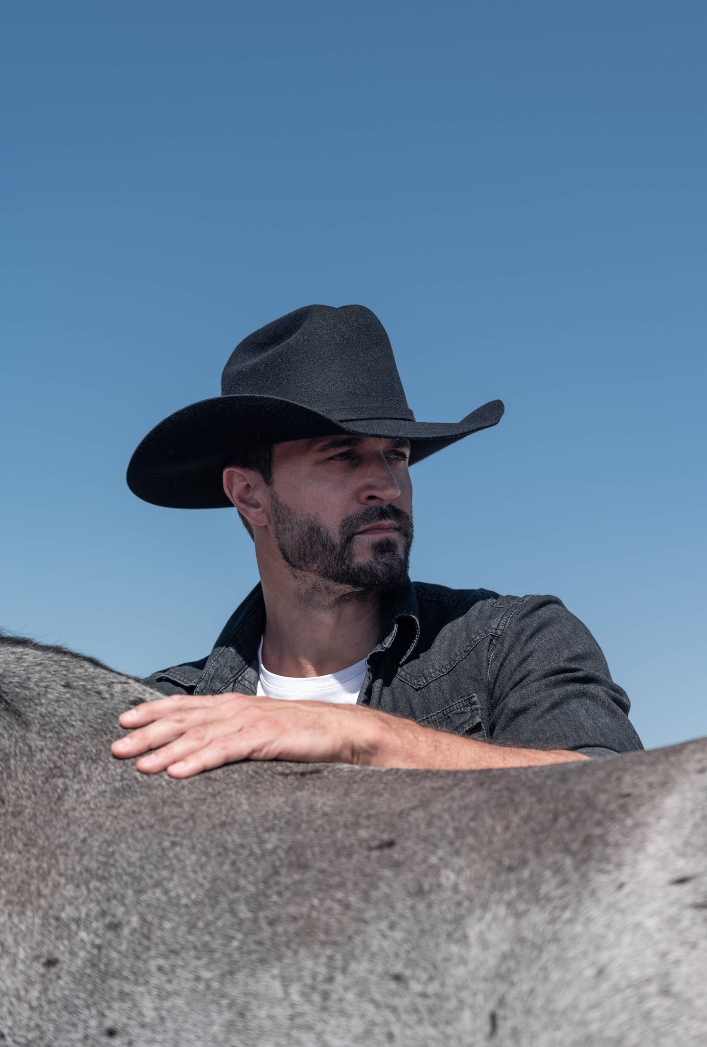100% Wool Felt Western Cowboy Hat - Cattleman