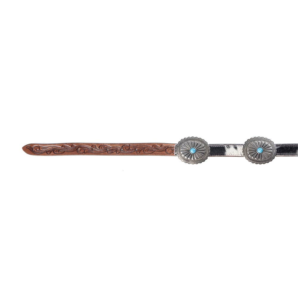 Floracrest Hairon Concho Belt