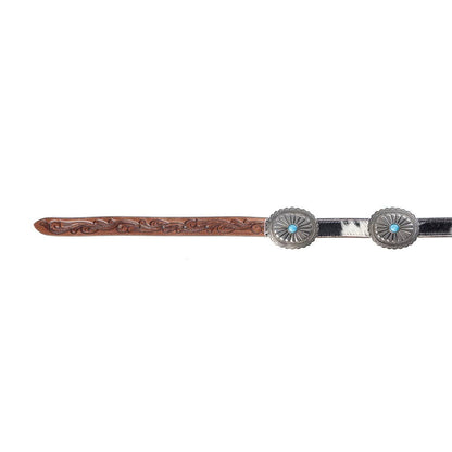 Floracrest Hairon Concho Belt