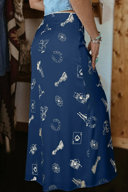 The High Stakes Satin Skirt