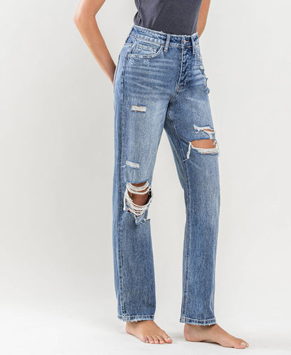 The Lowkey Legend Straight Leg Distressed Jeans