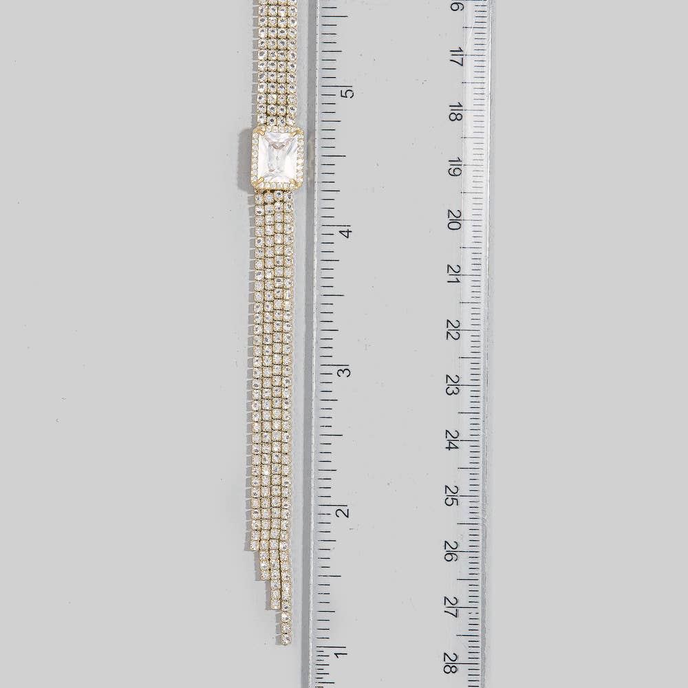 The Showgirl Sparkle Lariat Necklace