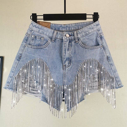 The Rhinestone Rodeo Fringe Shorts
